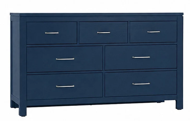 Vaughan-Bassett 7 Drawer Dresser in Luxe Blue Oak 833-002