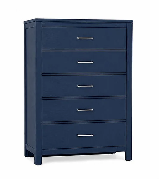 Vaughan-Bassett 5 Drawer Chest in Luxe Blue Oak 833-115