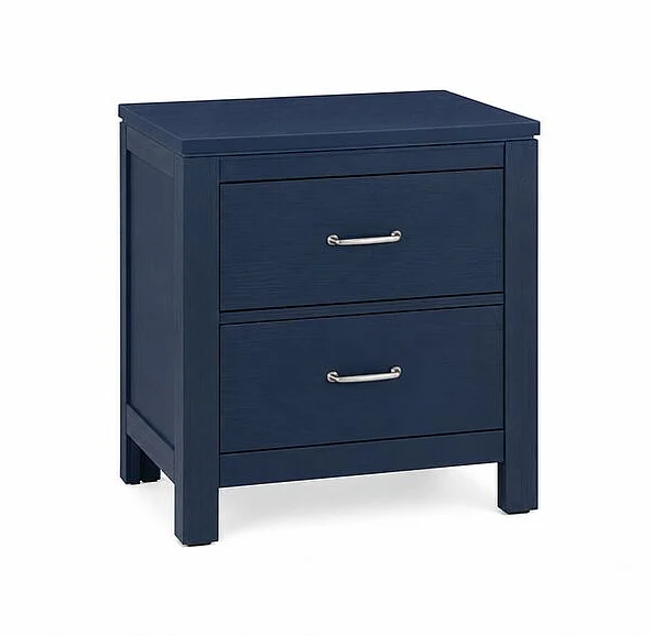 Vaughan-Bassett 2 Drawer Nightstand in Luxe Blue Oak 833-227