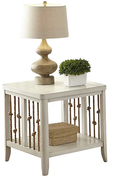 Liberty Furniture Dockside II End Table in White 469-OT1020