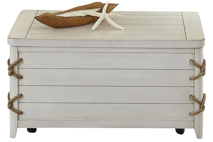 Liberty Furniture Dockside II Storage Trunk in White 469-OT1012