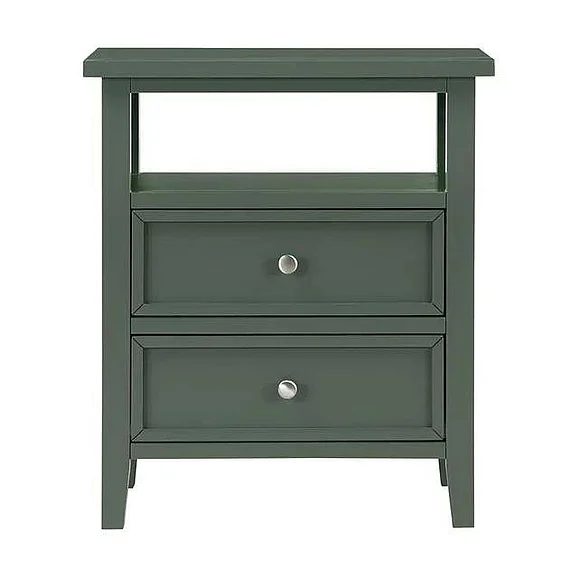 Comfort Pointe Walker Vintage Green 2 Drawer Nightstand 834-10-32