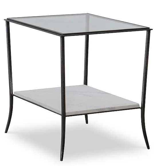 Maitland-Smith Elan Occasional Table in Nickel 8344-36 CLOSEOUT