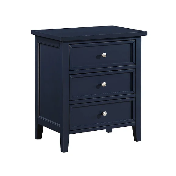 Comfort Pointe Lennon 3-drawer Nightstand - Midnight Blue 835-10-14