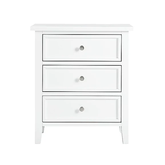 Comfort Pointe Lennon 3-drawer Nightstand - White 835-10-50