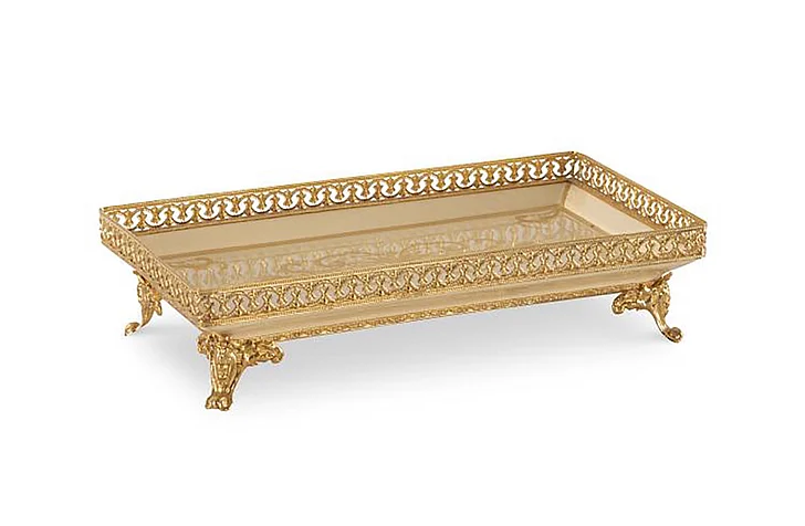 Maitland-Smith Classique Tray in Gold 8353-25 CLOSEOUT