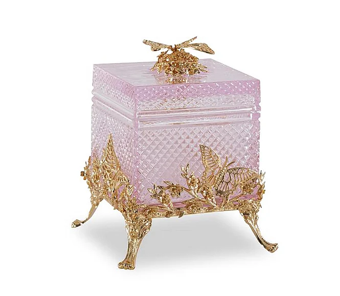 Maitland-Smith Glorieux Box in Pink 8356-11 CLOSEOUT