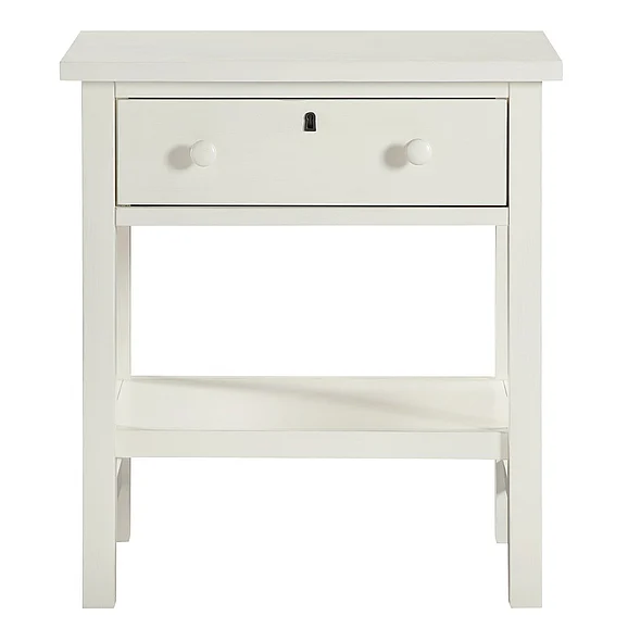 Comfort Pointe Franklen 1-drawer Storage Nightstand - Antique White 836-10-55