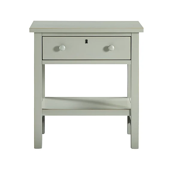 Comfort Pointe Franklen 1-drawer Storage Nightstand - Antique Gray 836-10-96