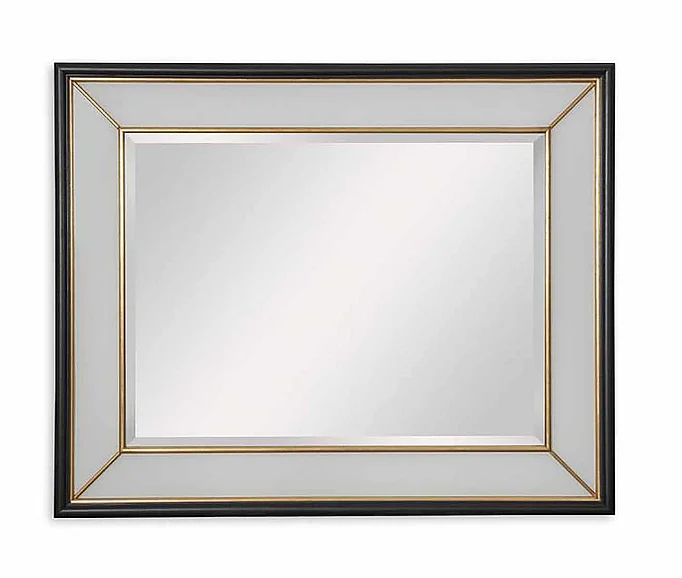Maitland-Smith Spruce Mirror in Black 8360-28 CLOSEOUT