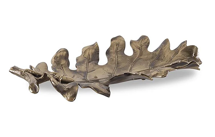 Maitland-Smith Brass Leaf Tray in Gold 8362-25 CLOSEOUT