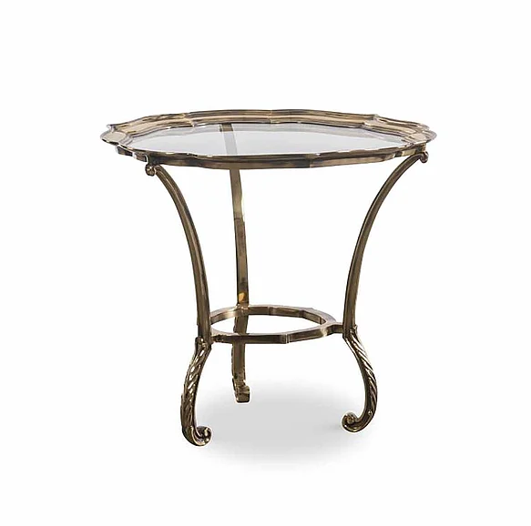 Maitland-Smith Chiara Side Table in Gold 8368-32 CLOSEOUT