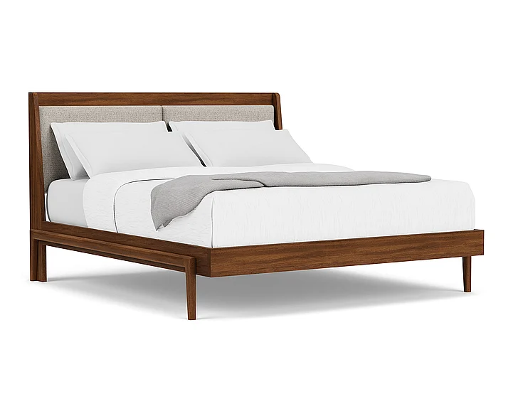 Riverside Furniture Elsie Queen Platform Bed in Clasic Walnut