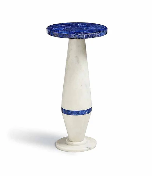 Maitland-Smith Lapis Martini Table in Blue 8379-30L CLOSEOUT