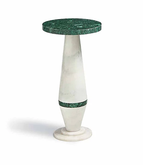 Maitland-Smith Malachite Martini Table in Green 8379-30M CLOSEOUT
