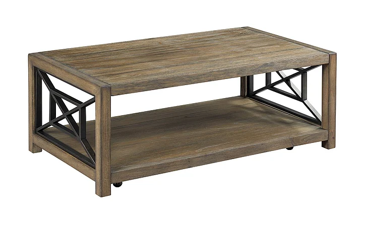 Hammary Hamilton Systhesis Rectangular Cocktail Table in Aged Oak Barrel 839-910 CLOSEOUT