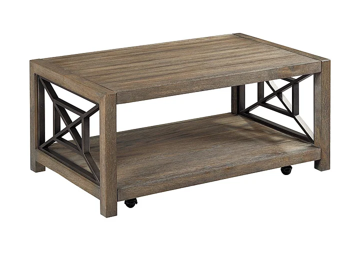 Hammary Hamilton Systhesis Small Rectangular Cocktail Table in Aged Oak Barrel 839-913 CLOSEOUT