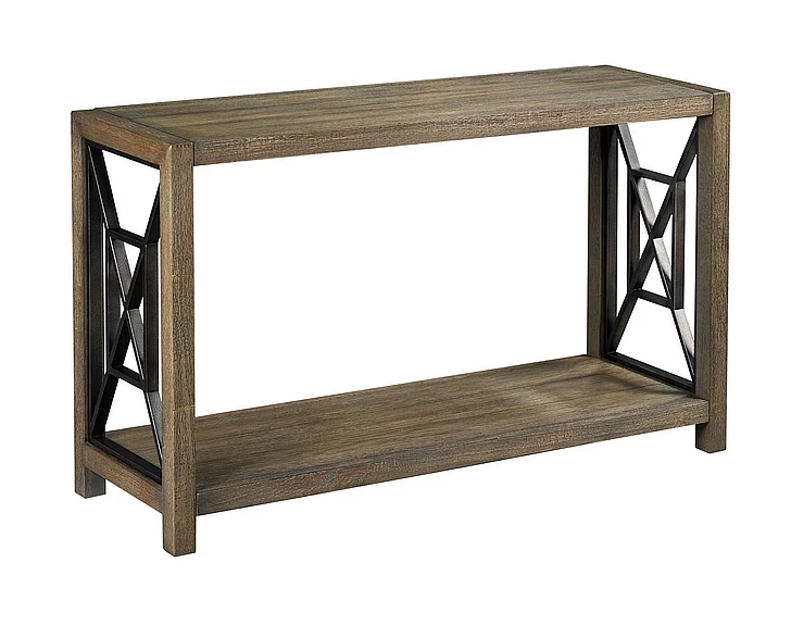 Hammary Hamilton Systhesis Sofa Table in Aged Oak Barrel 839-925 CLOSEOUT