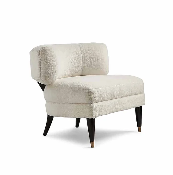 Maitland-Smith Chiron Occasional Chair in White 8395-43