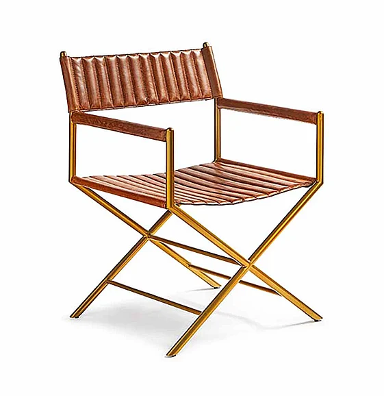 Maitland-Smith Akira Chair in Brown 8399-43 CLOSEOUT
