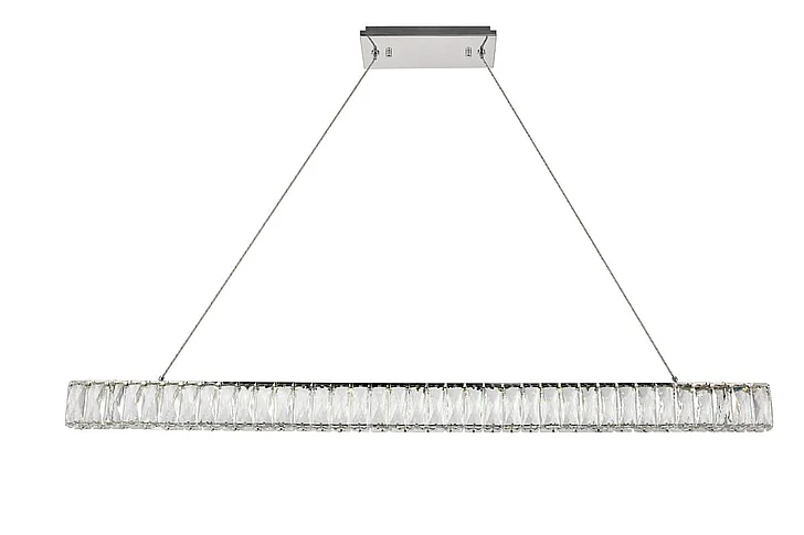 Elegant Monroe Integrated Led Chip Light Chrome Chandelier Clear Royal Cut Crystal 3502D47C