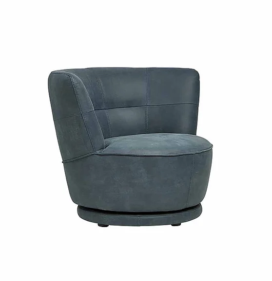 Maitland-Smith Sky Swivel Chair in Blue 8409-43 CLOSEOUT