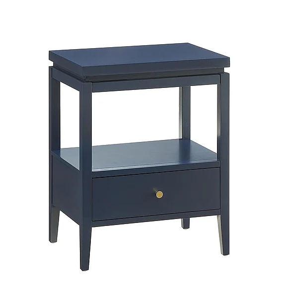 Comfort Pointe Opava Midnight Blue 1-Drawer Nightstand 841-10-14