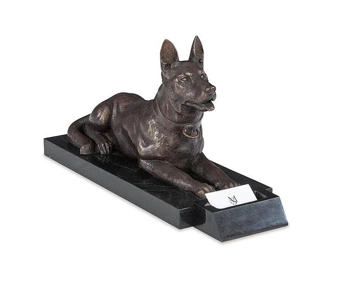 Maitland-Smith German Shepherd Card Holder 8425-10