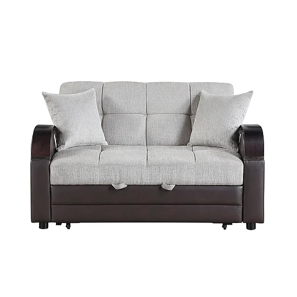 Homelegance Hybrid Loveseat with Pull-out Bed and Click Motion Back 8429-2*