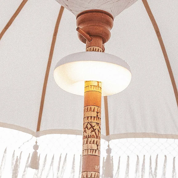 New Garden Lima 8” Umbrella Pole Light LUMLMA020BXWLNW
