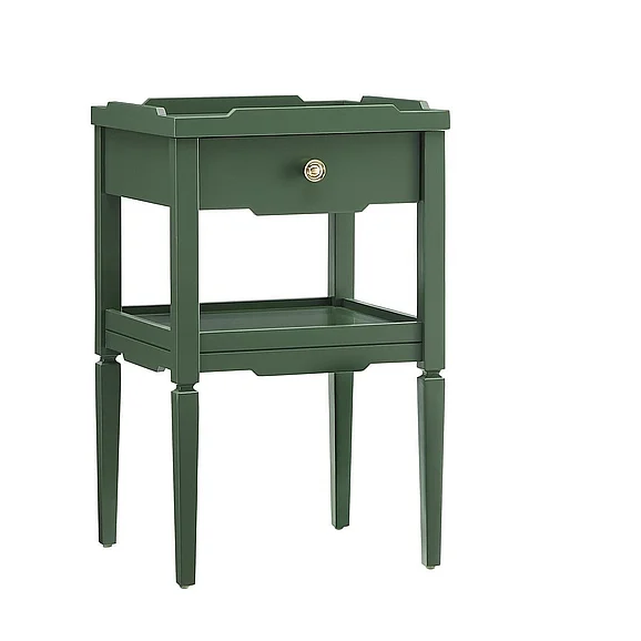 Comfort Pointe Finchley Vintage Green 1-Drawer Nightstand 844-10-32