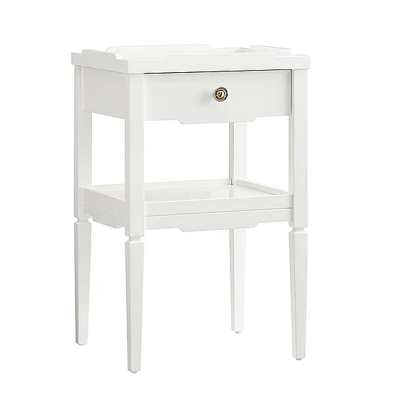 Comfort Pointe Finchley White 1-Drawer Nightstand 844-10-50
