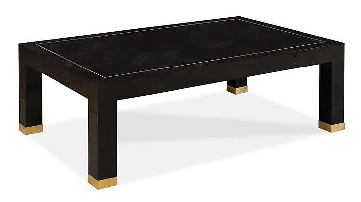 Maitland Smith Ridley Cocktail Table in Deep Brown 8443-33
