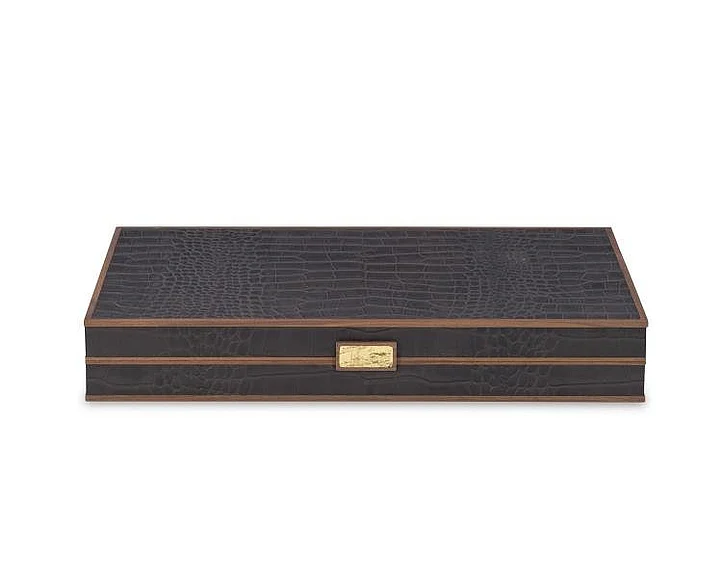 Maitland-Smith Brown Leather Game Board 8445-11-B