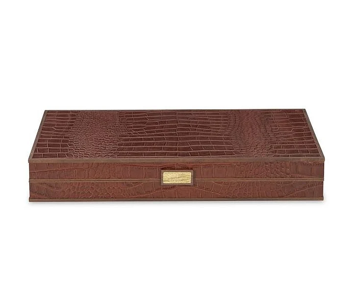 Maitland-Smith Chestnut Leather Game Board 8445-11-T