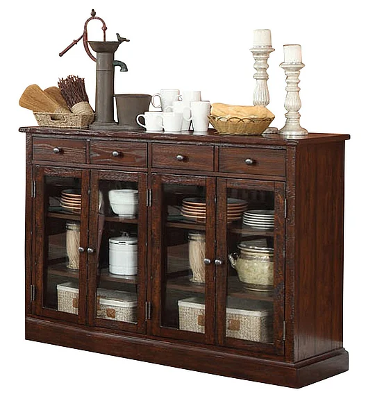 ECI Furniture Gettysburg Server in Dark Distressed 1475-05-SR