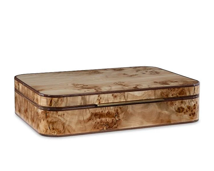 Maitland-Smith Bleached Walnut Burl Box 8449-11