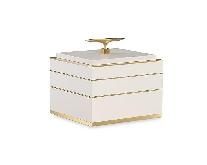 Maitland-Smith Cream Jewelry Compartment Box 8457-11