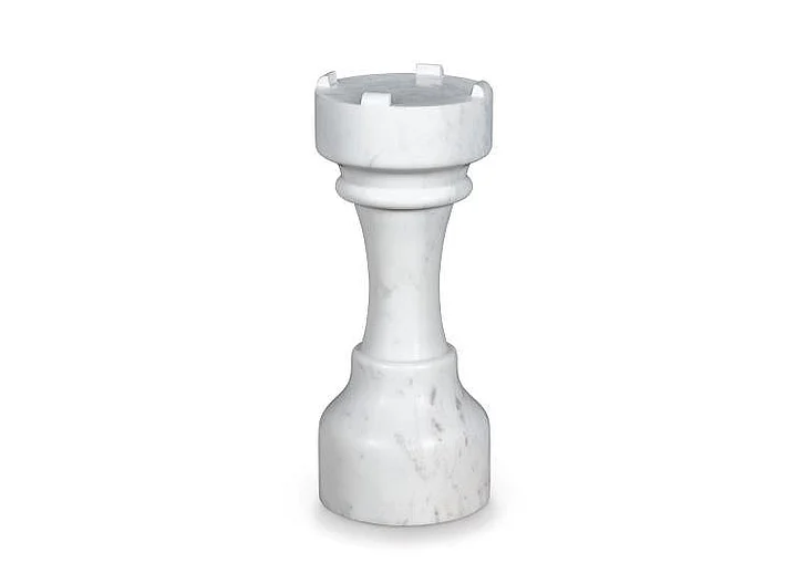 Maitland-Smith White Chess Table Castle 8457-30-W
