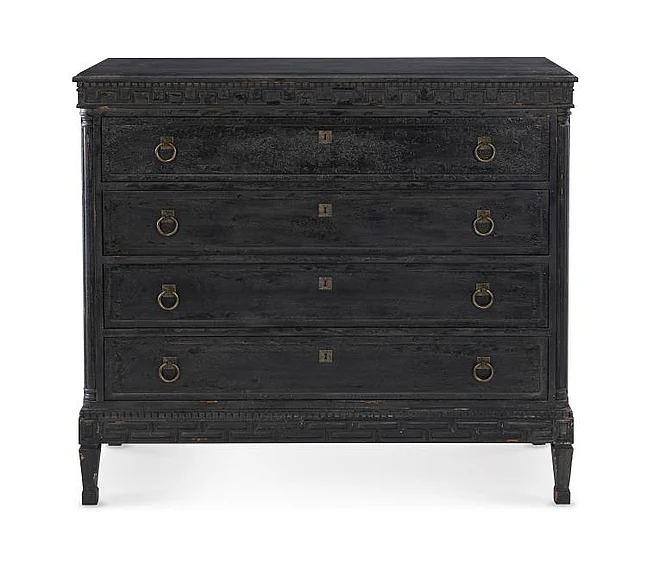 Maitland-Smith Tate Chest in Weathered Black 8469-50