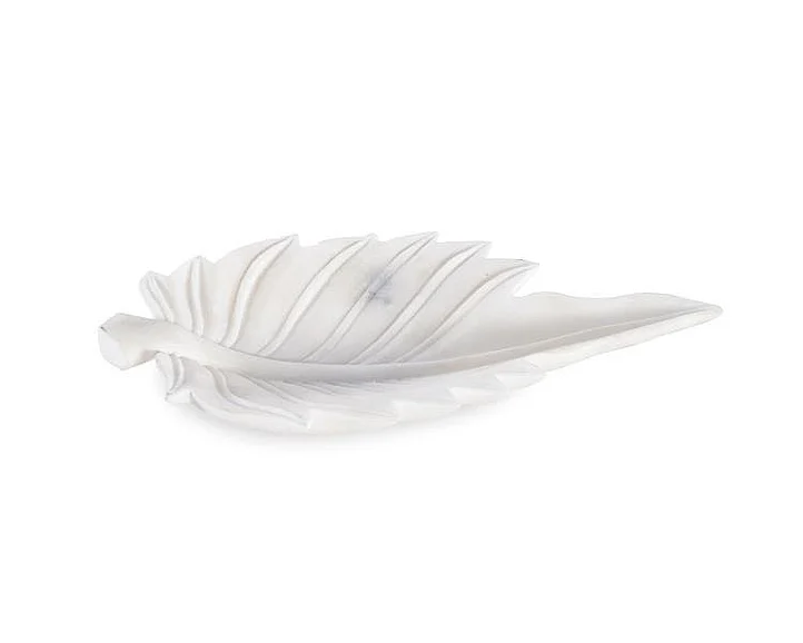 Maitland-Smith White Palm Dish 8475-21-W CLOSEOUT