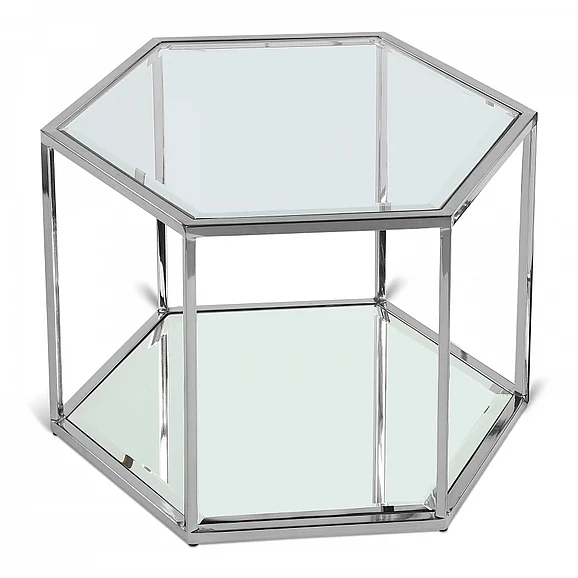 Meridian Sei Coffee Table in Brushed Chrome 206-CT