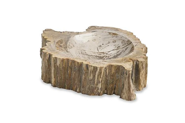 Maitland-Smith Brown Petrified Bowl 8477-21