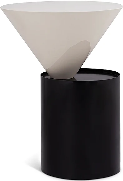 Meridian Damon End Table in White 266-E