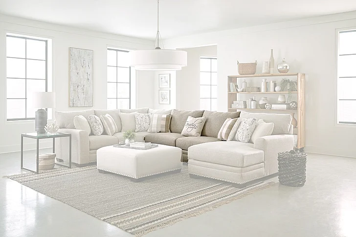 Jackson Salem Armless Sofa in Buff 8491-30/1561-46