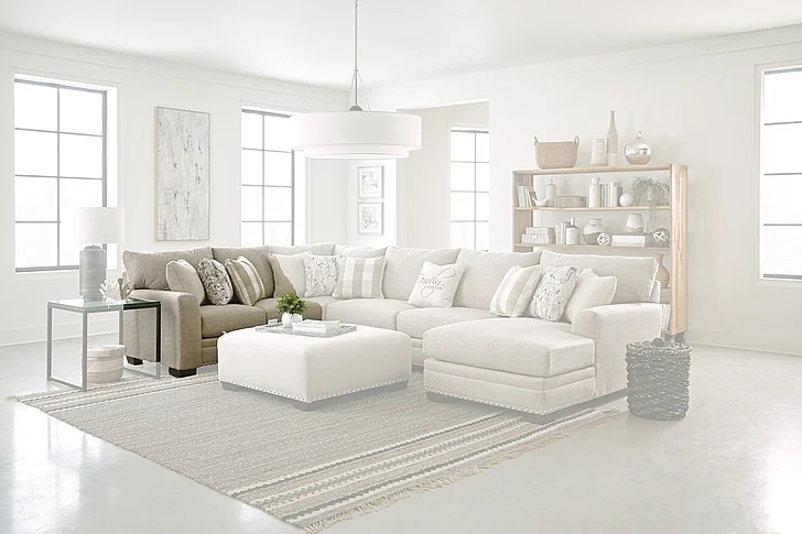 Jackson Salem LSF Loveseat in Buff/Cement 8491-46/1561-46/2534-16