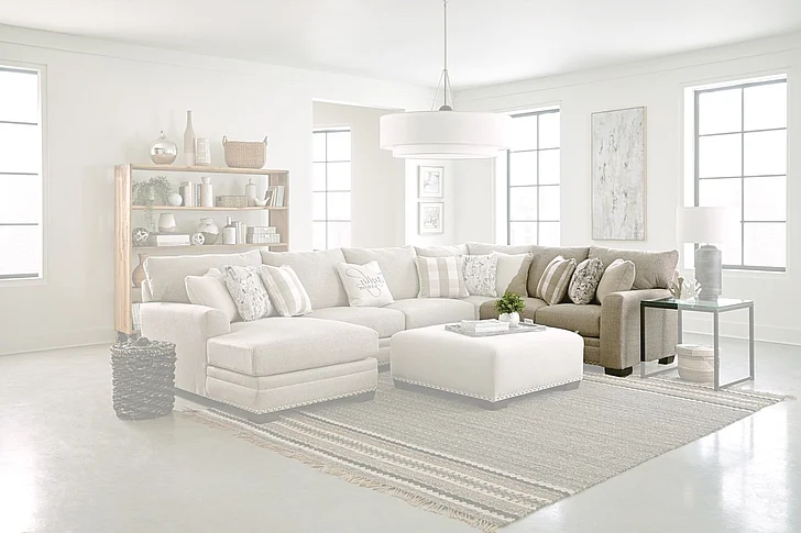 Jackson Salem RSF Loveseat in Buff/Cement 8491-42/1561-46/2534-16