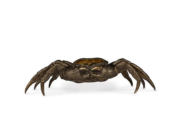 Maitland-Smith Crab Sculpture in Brass 8492-10 CLOSEOUT