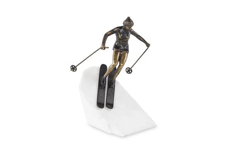 Maitland-Smith Skier Sculpture 8493-10