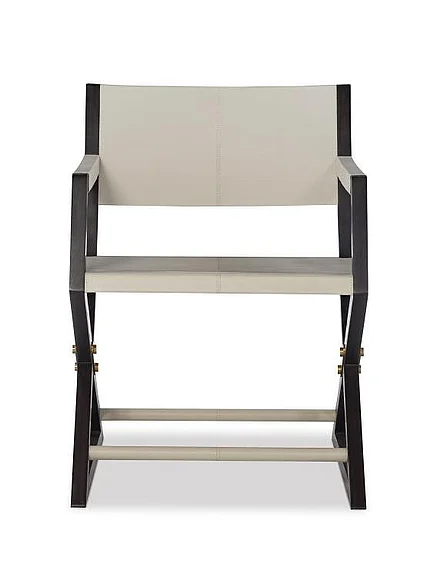 Maitland-Smith Jude Desk Chair in Light Gray 8496-43